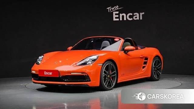 Porsche 718 Boxster 2018 Оранжевый из Кореи