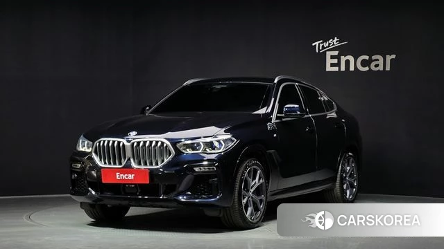 BMW X6 (G06) 2021 Черный из Кореи