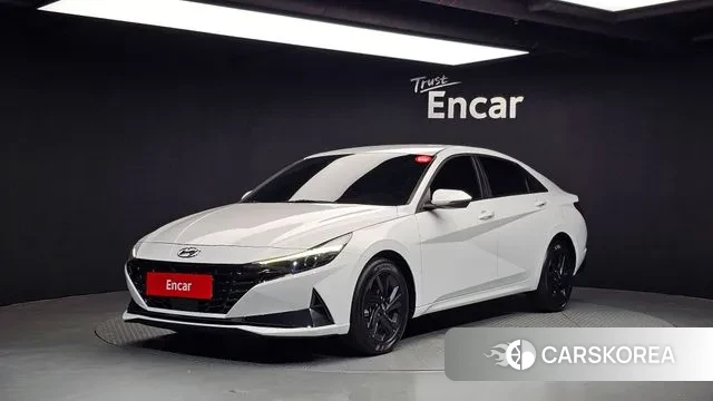 Hyundai Avante (CN7) 2022 Белый из Кореи