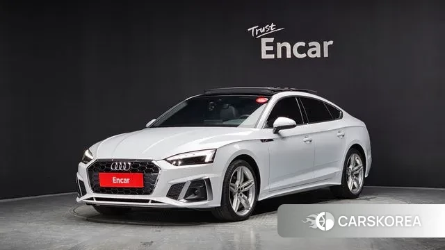 Audi A5 (F5) 2022 Белый из Кореи