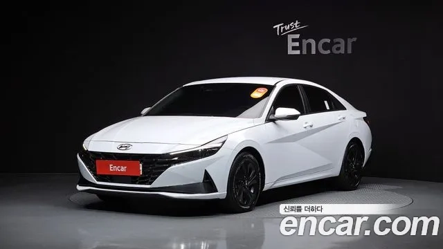 Hyundai Avante (CN7) 2022 Белый из Кореи