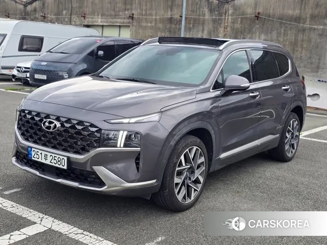 Hyundai The New Santa Fe 2023 Серый из Кореи