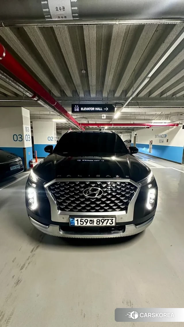 Hyundai Palisade 2021 Черный из Кореи
