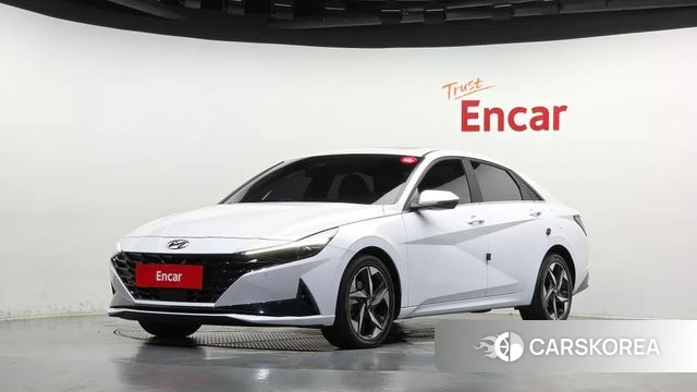 Hyundai Avante (CN7) 2021 Белый из Кореи