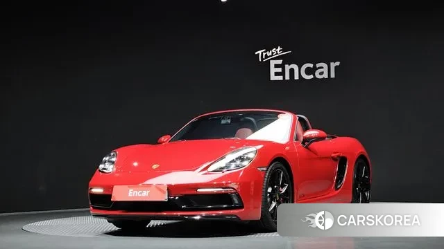 Porsche 718 Boxster 2019 Красный из Кореи