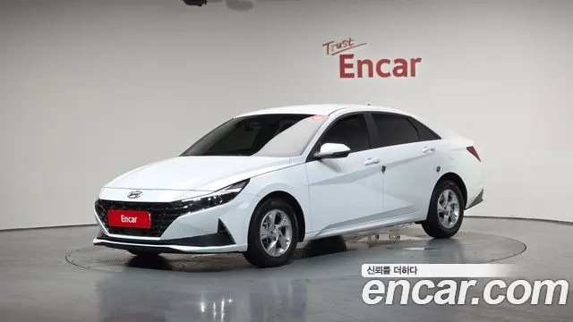 Hyundai Avante (CN7) 2021 Белый из Кореи