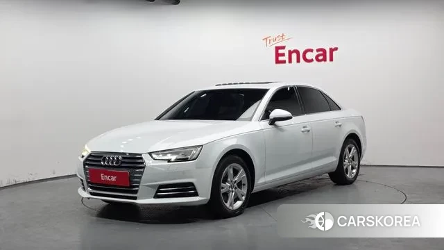 Audi A4 (B9) 2018 Белый из Кореи