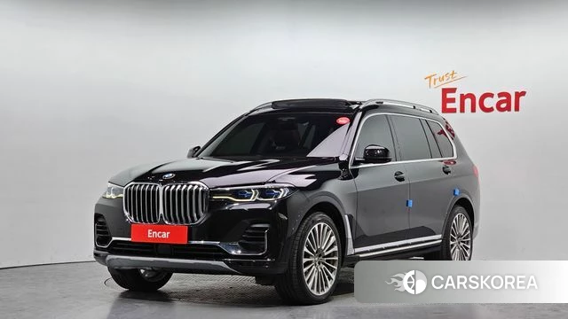 BMW X7 (G07) 2020 Черный из Кореи
