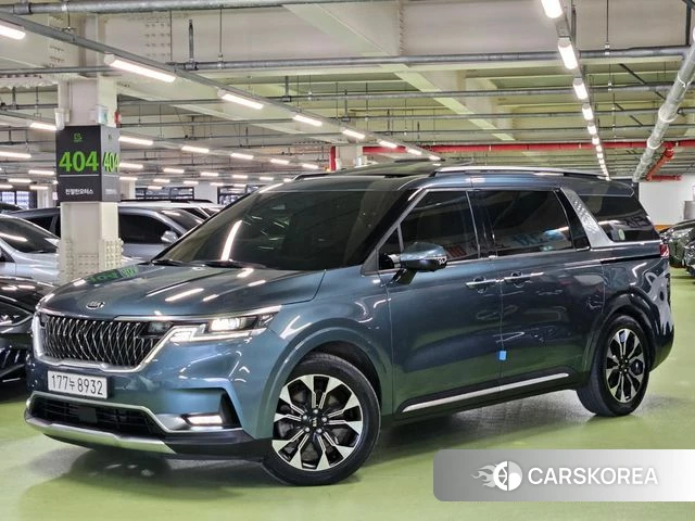 Kia Carnival 4th generation 2020 Небесно-голубой из Кореи