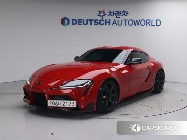 Toyota Supra 5th Generation 2021 Красный из Кореи