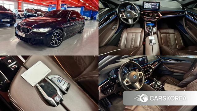 BMW 5 Series (G30) 2022 Синий из Кореи