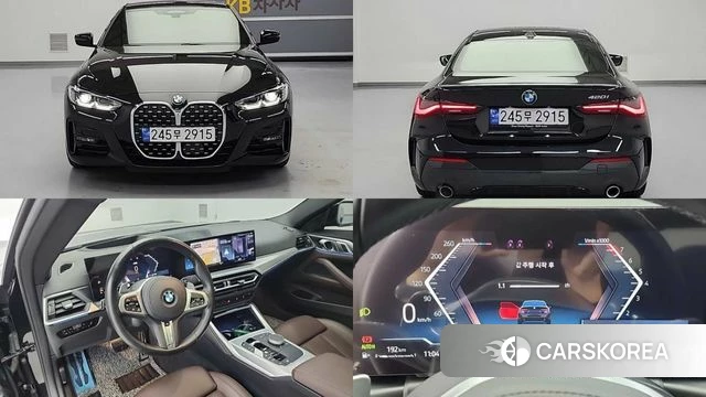 BMW 4 Series (G22) 2023 Черный из Кореи