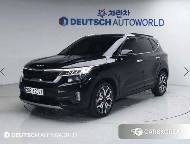 Kia Seltos 2021 Черный из Кореи