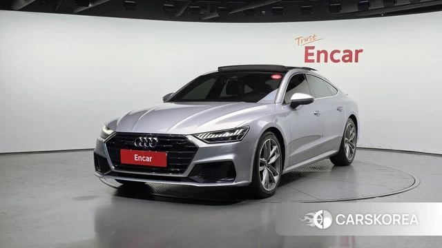 Audi A7 (4K) 2021 Серебристо-серый из Кореи