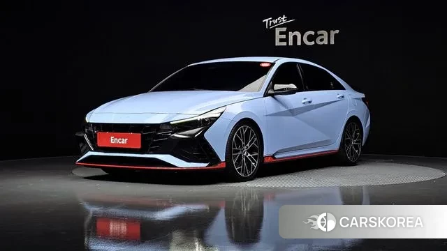 Hyundai Avante (CN7) 2021 Небесно-голубой из Кореи