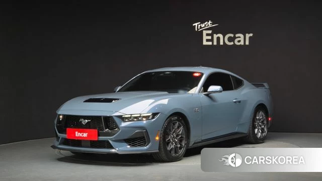 Ford Mustang 7th Generation 2024 Небесно-голубой из Кореи