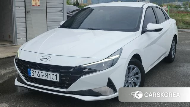 Hyundai Avante (CN7) 2020 Белый из Кореи