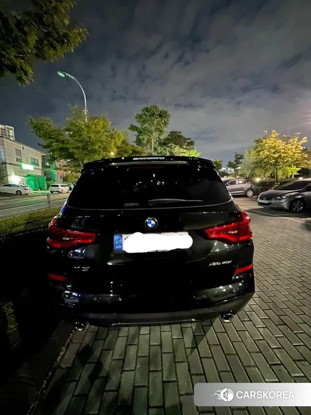 BMW X3 (G01) 2021 Черный из Кореи