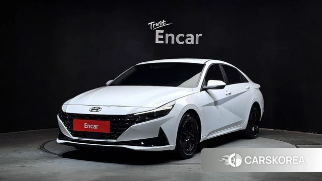 Hyundai Avante (CN7) 2021 Белый из Кореи