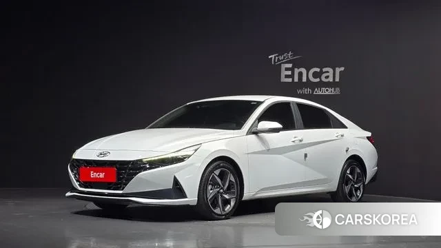 Hyundai Avante (CN7) 2022 Белый из Кореи