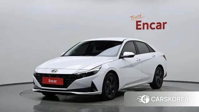 Hyundai Avante Hybrid (CN7) 2022 Белый из Кореи