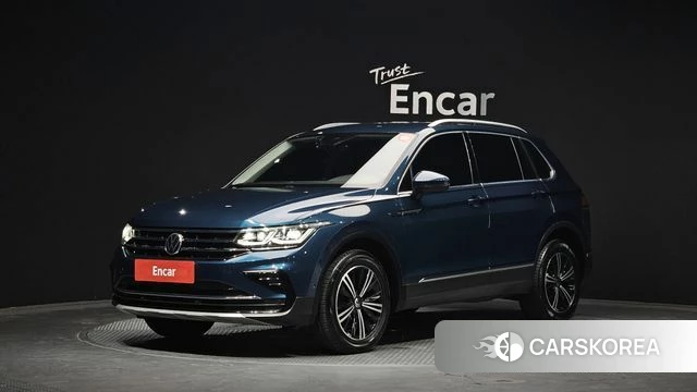 Volkswagen Tiguan second Generation 2021 Синий из Кореи