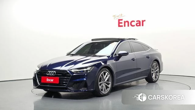 Audi A7 (4K) 2021 Синий из Кореи