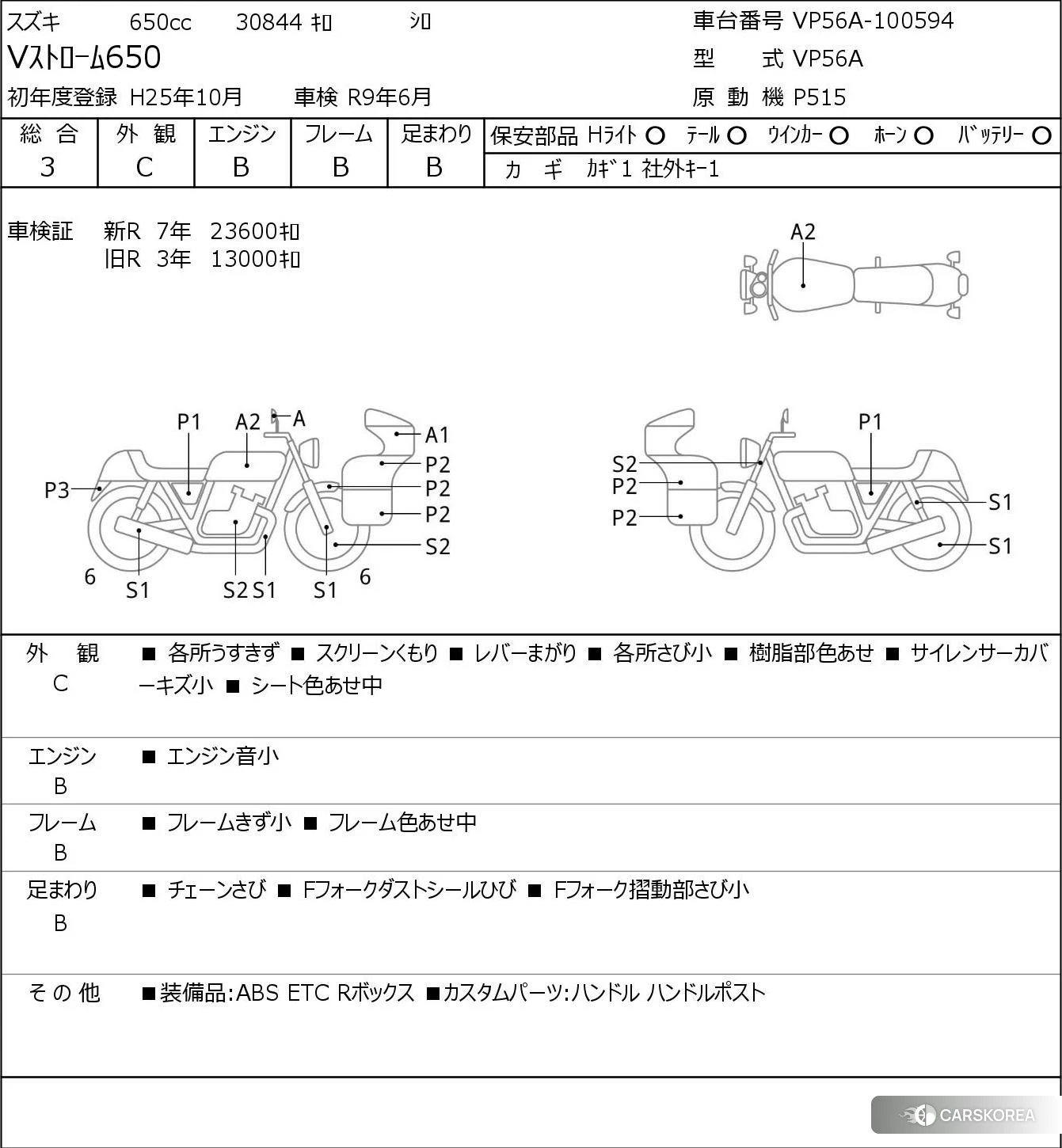 Проданный Suzuki V-STROM 650 DL650 id 3947409 из Японии, фото 5