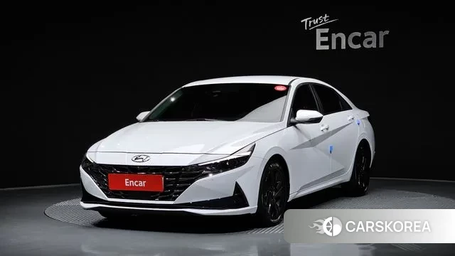 Hyundai Avante (CN7) 2022 Белый из Кореи