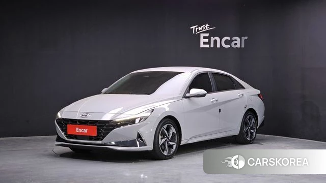 Hyundai Avante Hybrid (CN7) 2021 Серебристо-серый из Кореи