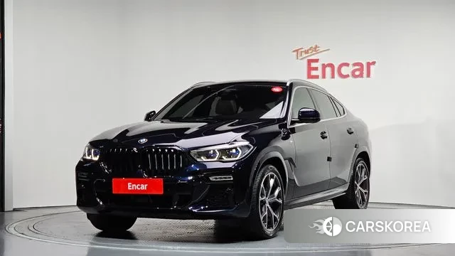 BMW X6 (G06) 2021 Черный из Кореи