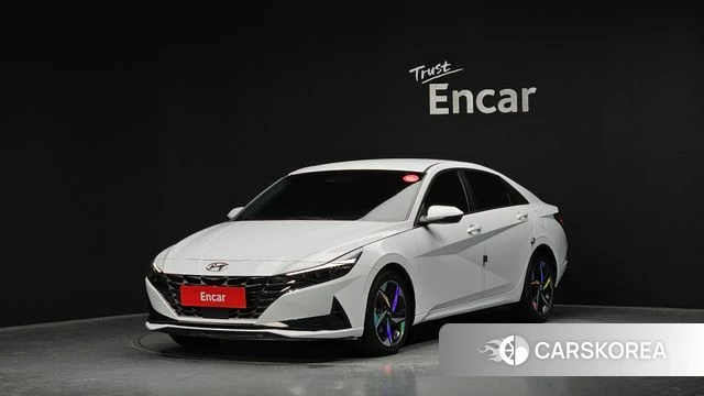 Hyundai Avante (CN7) 2020 Белый из Кореи