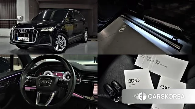 Audi Q7 (4M) 2021 Черный из Кореи