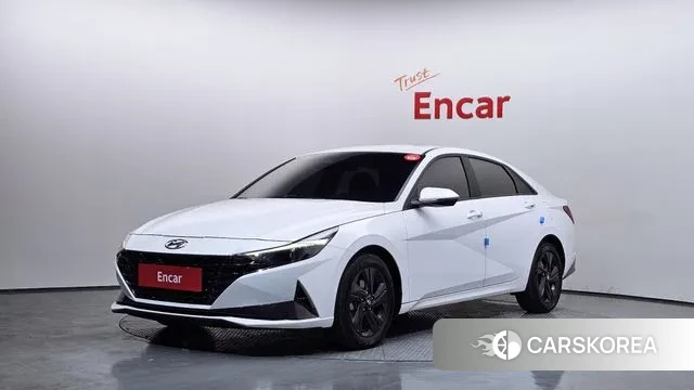 Hyundai Avante Hybrid (CN7) 2021 Белый из Кореи