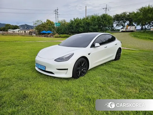 Tesla Model 3 2021 Белый из Кореи