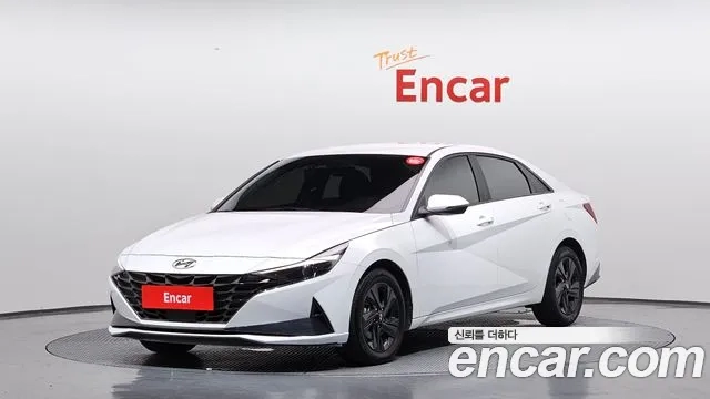 Hyundai Avante Hybrid (CN7) 2022 Белый из Кореи