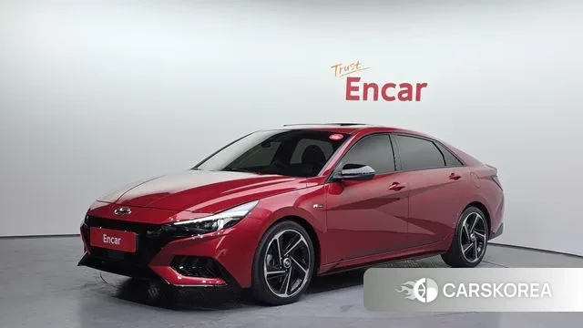 Hyundai Avante (CN7) 2022 Красный из Кореи