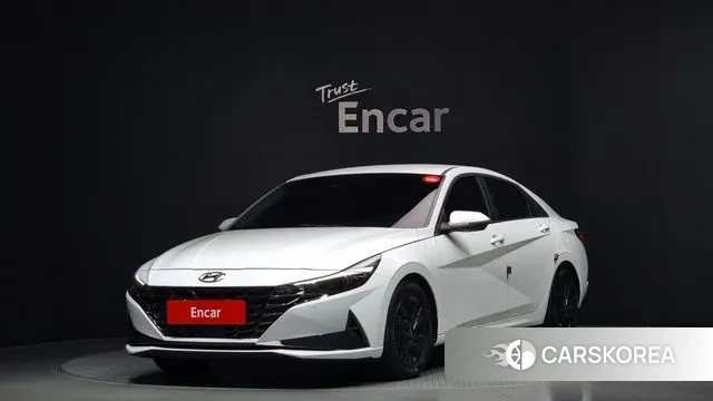 Hyundai Avante Hybrid (CN7) 2020 Белый из Кореи