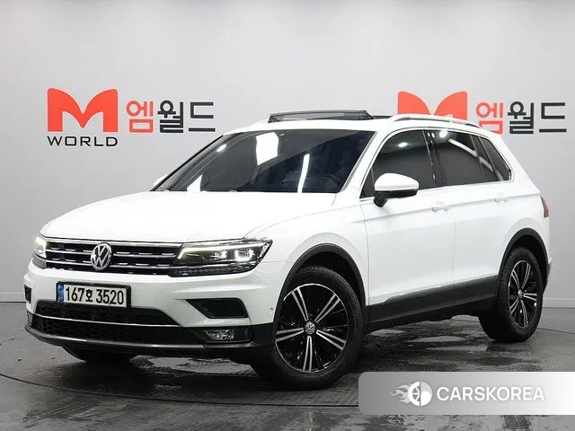 Volkswagen Tiguan second Generation 2020 Белый из Кореи