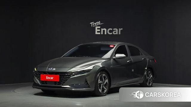 Hyundai Avante (CN7) 2021 Темно-зеленый из Кореи