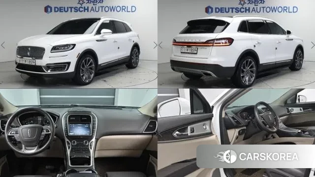 Lincoln Nautilus First generation 2020 Белый из Кореи