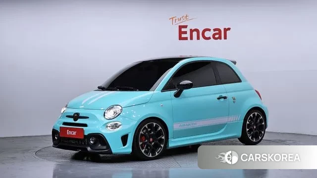 Fiat 500 2018 Небесно-голубой из Кореи