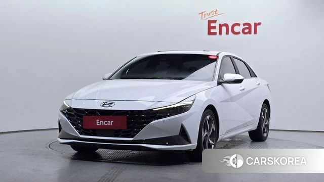 Hyundai Avante (CN7) 2022 Белый из Кореи