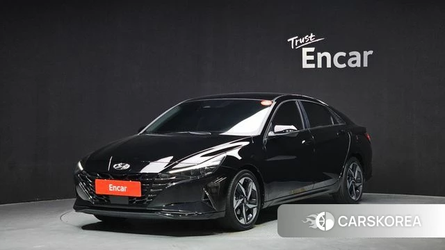 Hyundai Avante Hybrid (CN7) 2021 Черный из Кореи