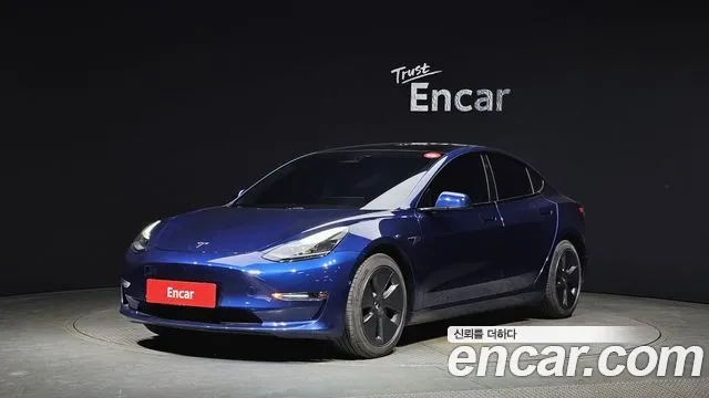 Tesla Model 3 2021 Синий из Кореи
