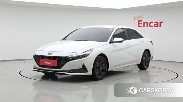 Hyundai Avante Hybrid (CN7) 2021 Белый из Кореи