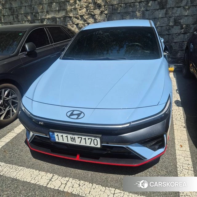 Hyundai The New Avante (CN7) 2024 Небесно-голубой из Кореи