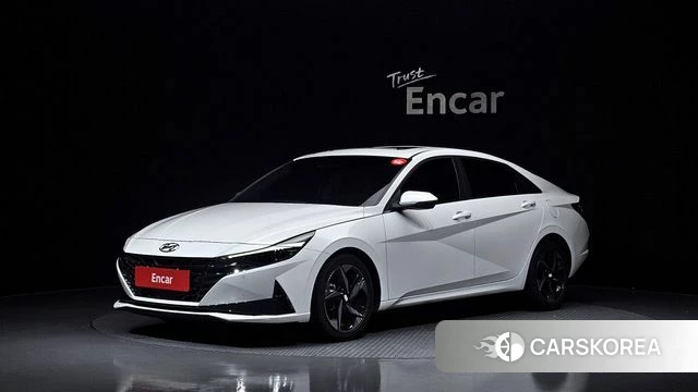 Hyundai Avante (CN7) 2023 Белый из Кореи