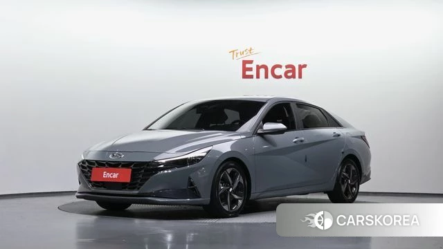 Hyundai Avante (CN7) 2021 Небесно-голубой из Кореи