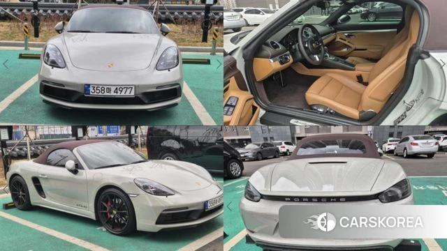 Porsche 718 Boxster 2023 Серебристо-серый из Кореи